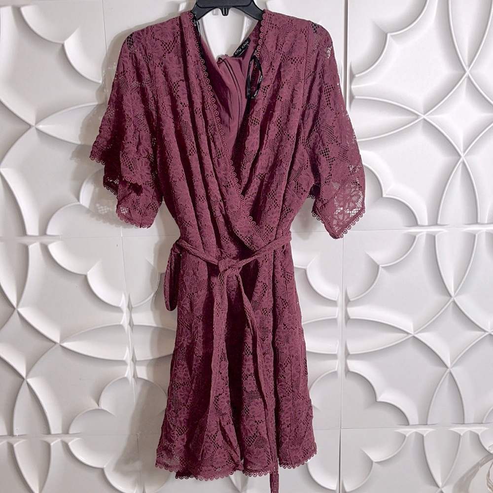 NEW City chic lace floral frilly short sleeve dress sz XXL.  (86)